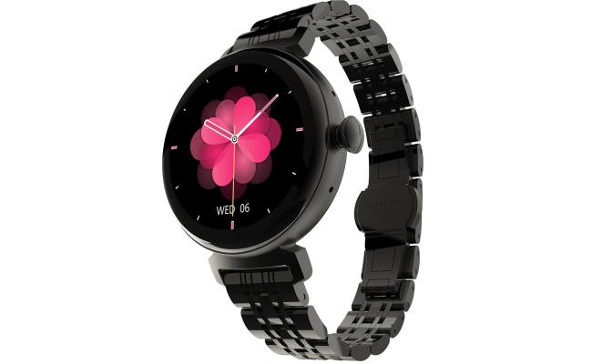 HiFuture Aura Woman Bluetooth Smart Watch, 1.04″ AMOLED Display, IP68 Waterproof, up to 7 days daily use, Heart rate & Sleep Monitoring - Black